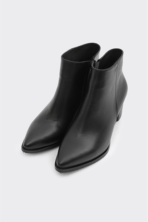 Hakiki Deri Topuklu Kadın Bot - 2