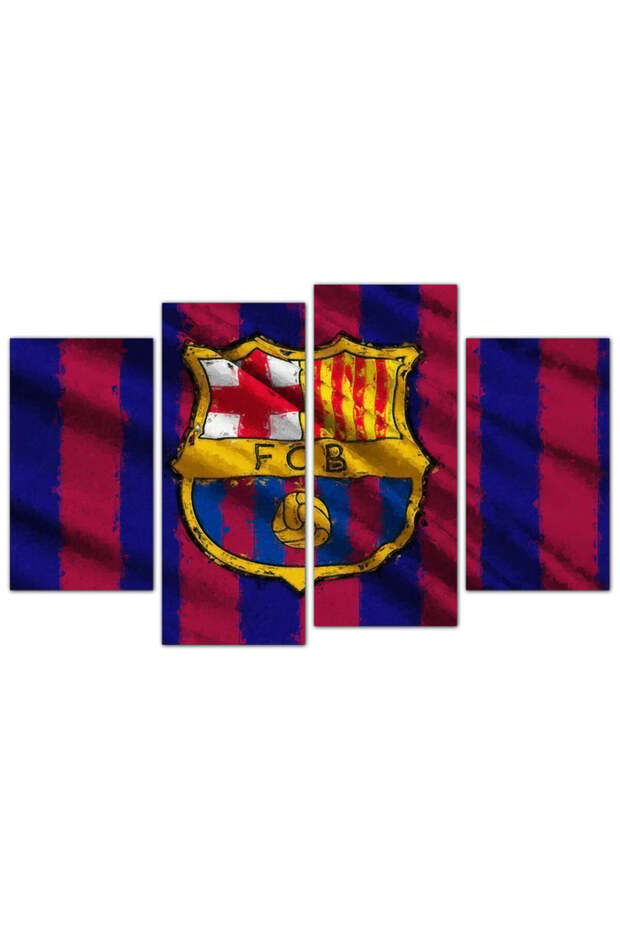 لوحه جداريه - نادي برشلونه - FC0001 - مقسمه أربعة قطع