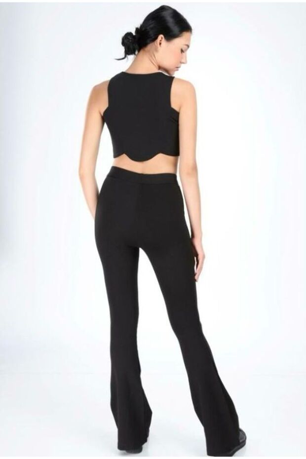 Çelik İspanyol Paça Tayt - 5