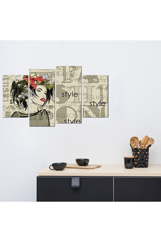 Wall panel - Fashion Style 974 - divided into four pieces