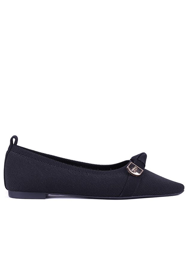 Sail Lakers - Black Color Women's Ballet Flats