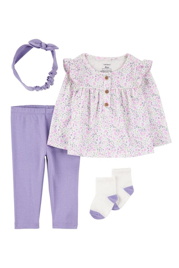 Kız Bebek Mor Alt Üst - 1