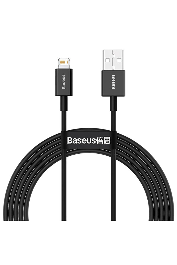 بيسوس-كيبل داتا USB الي لايتنينق 1 متر -اسود