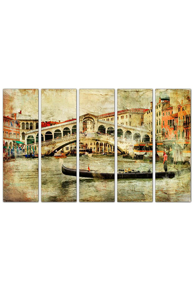 لوحه جداريه - مدينة البندقيه - ٩٢٠ - مقسمه خمسة قطع متساويه - 1