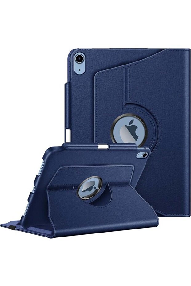 SmartGrist Navy Blue 360-Degree Rotating Case for iPad Air (5th/4th Gen, 10.9") – Features Pencil