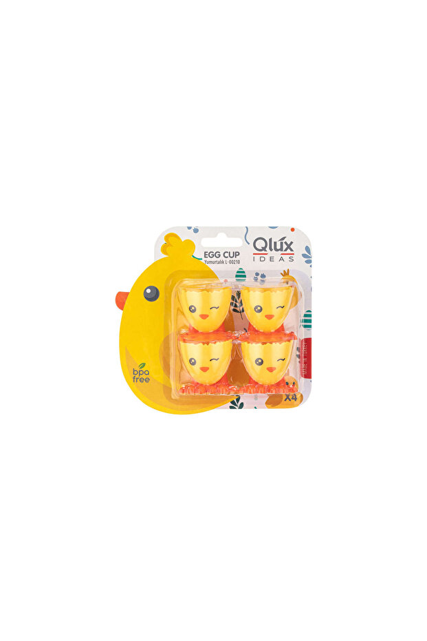 وعاء تقديم البيض على شكل كتاكيت من Qlux خالٍ من مادة BPA موديل L-00210