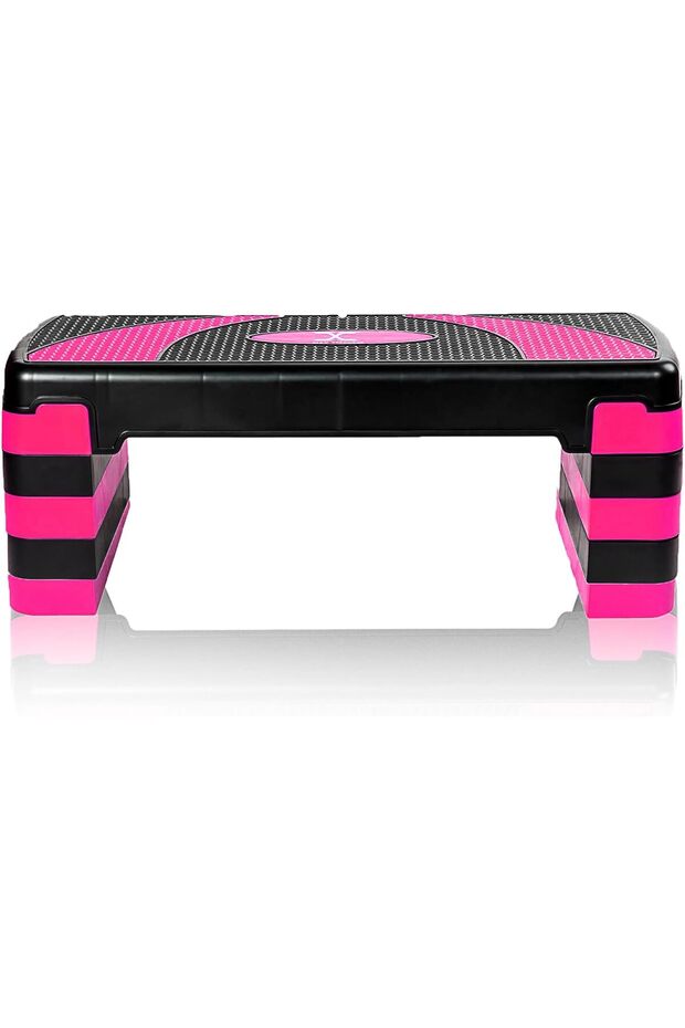 Multi Level Aerobic Step Exercise training workout stepper 2 to 5 Adjustable Step Level - 1