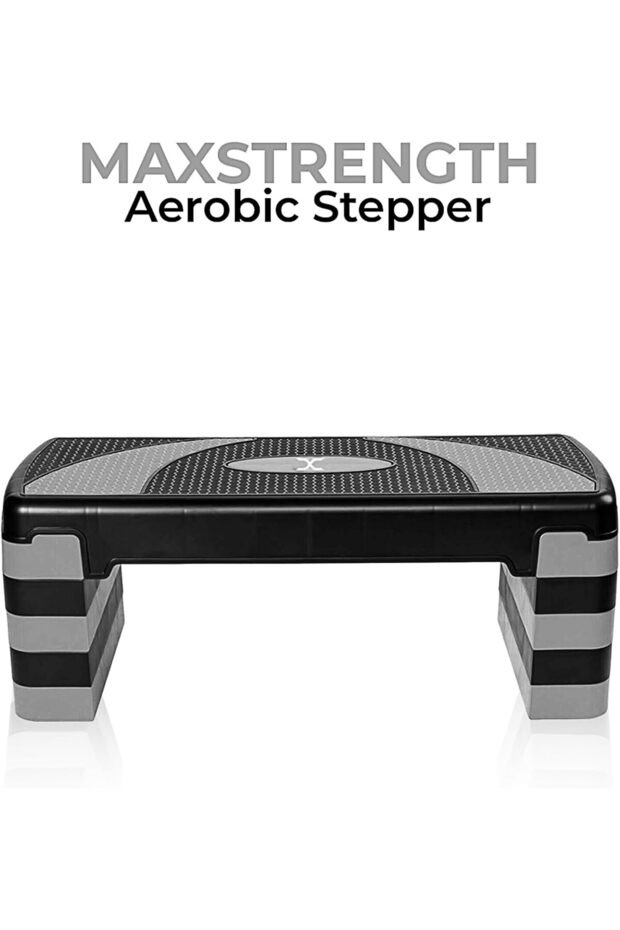 Multi Level Aerobic Step Exercise training workout stepper 2 to 5 Adjustable Step Level - 8
