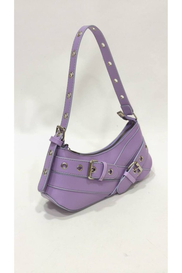 Double Cross Belt Buckle Detailed Women's Shoulder Bag (29Cm*13Cm)