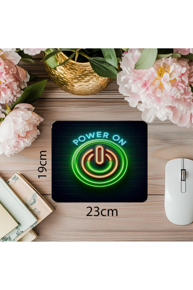 لوحة ماوس Power Energizing Start - 19 × 23 سم 2 مم مستطيلة مطبوعة مستوردة