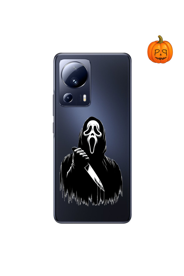 Dali Design Xiaomi Mi 13 Compatible Transparent Case Horror 3 Design