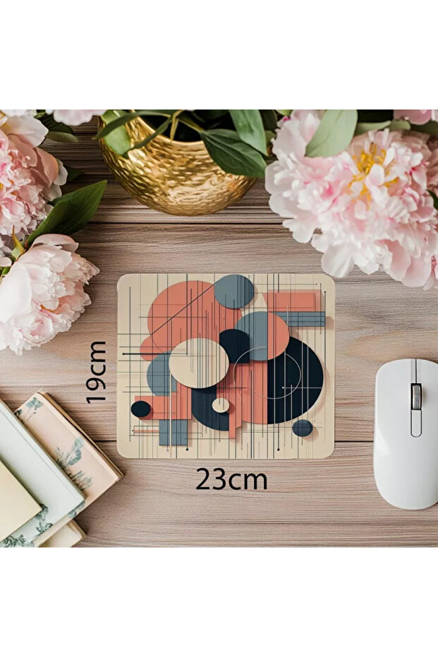 لوحة ماوس ذات هندسة بسيطة من المدمر - 19 × 23 سم 2 مم مستطيلة مطبوعة مستوردة