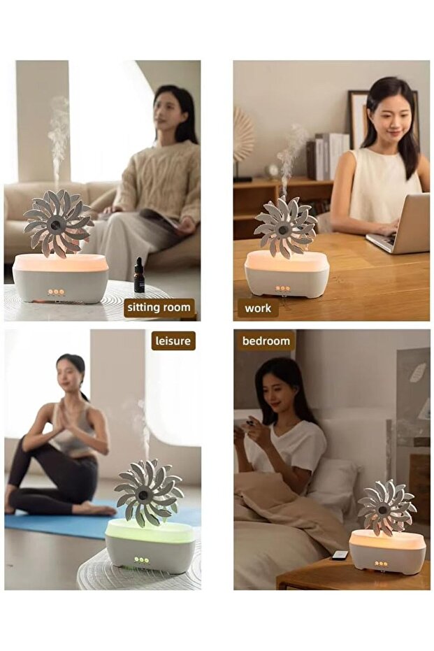 Aroma Diffuser Humidifier Night Light | Colors LED, Timer, Remote Control, Quiet - 4