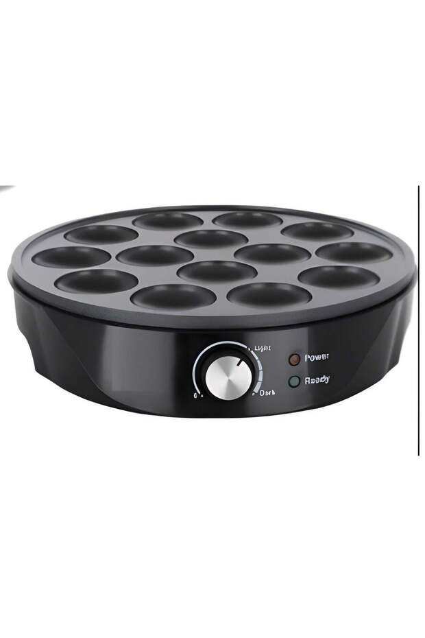 Multi-Function Electric Mini Pancake and Cake Maker with Adjustable Temperature Control - Black - 1