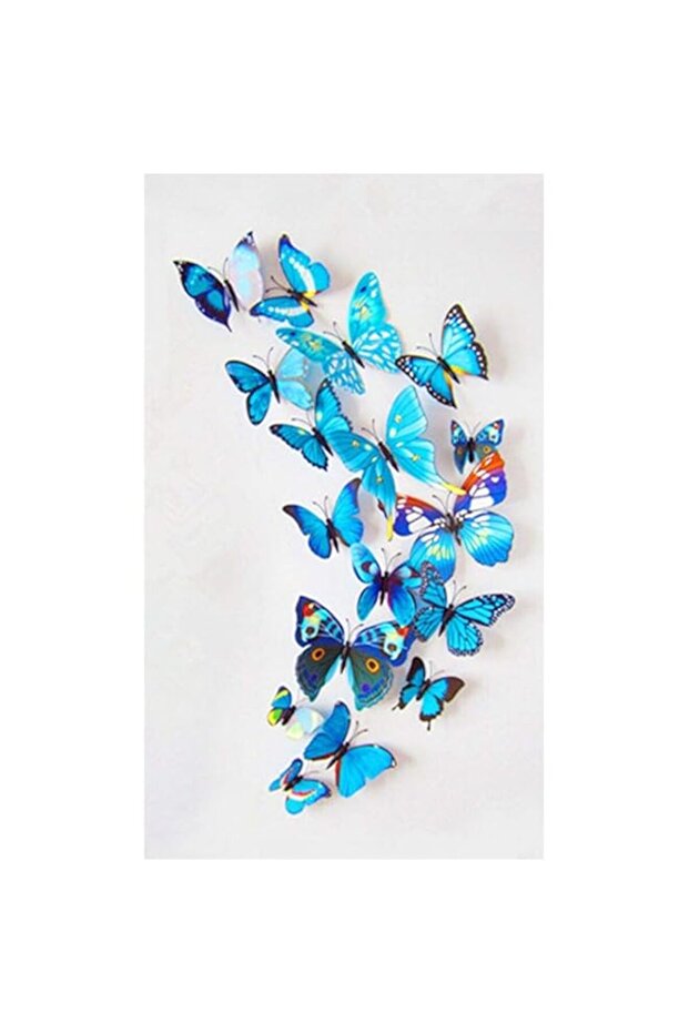 3D butterflies wall decoration - Blue