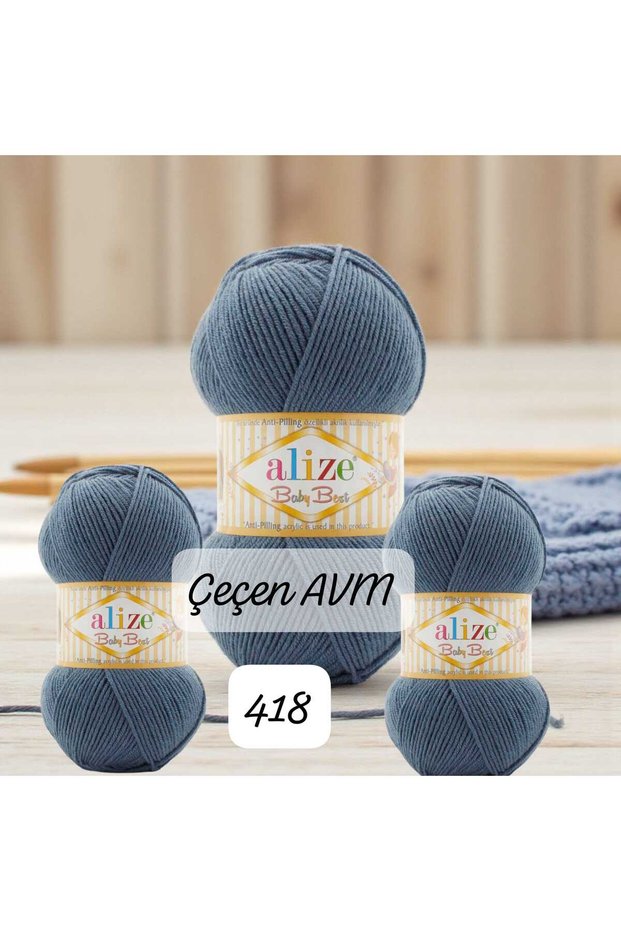(3 Pieces) 418 Baby Best Vest-Cardigan-Beanie-Hobby Hand Knitting Yarn 240m 100g