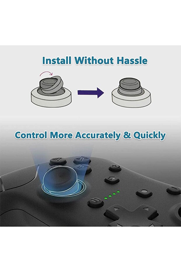 حلقات دقيقة، وحدة تحكم بالحركة للمساعدة في التصويب، 24 قطعة من حلقات التحكم الدقيقة في الهدف، مناسبة لجهاز PS4. - 6