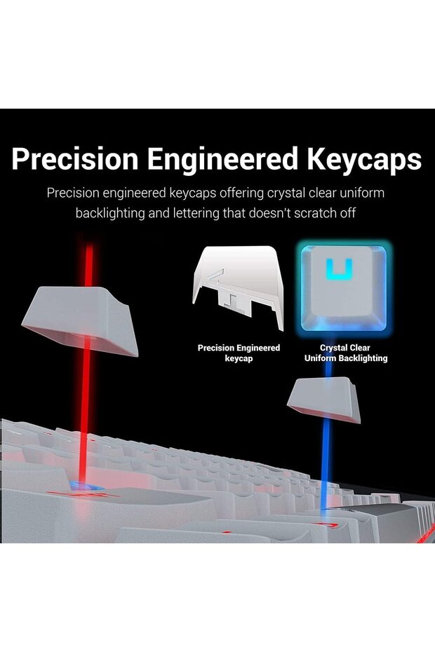 لوحة مفاتيح الألعاب الميكانيكية K552 مع مفاتيح مضادة للغبار بإضاءة خلفية LED RGB لأجهزة الكمبيوتر التي تعمل بنظام Windows (W) - 8