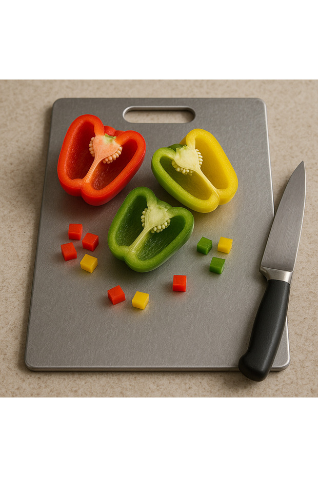 Stainless Steel Cutting Board 20X30 cm – 1.2 mm Thickness |   Hygienic and Durable Kitchen Cutting Board