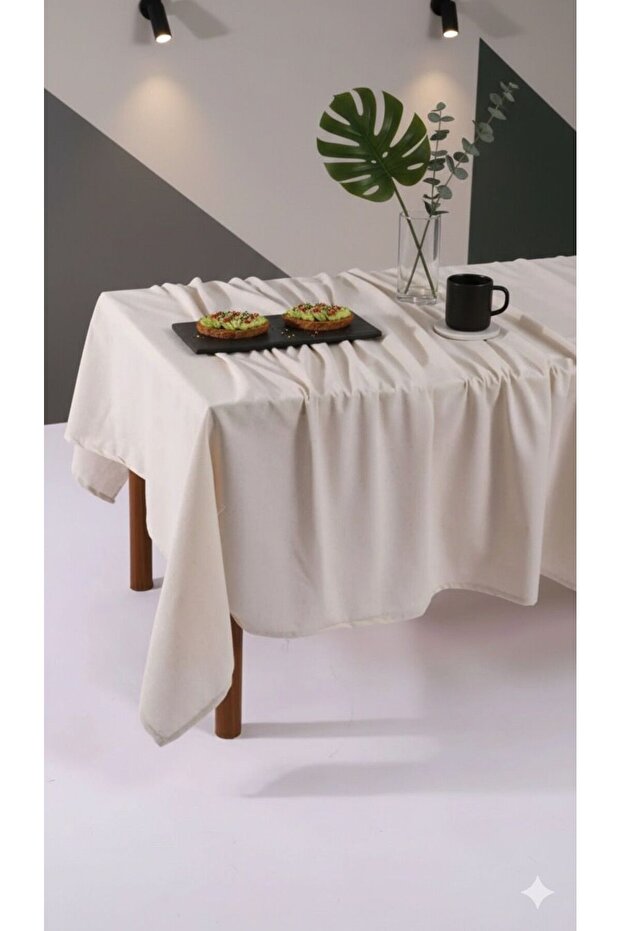 Stylish Plain Tablecloth Modern Design Nordic Style Cotton Thin