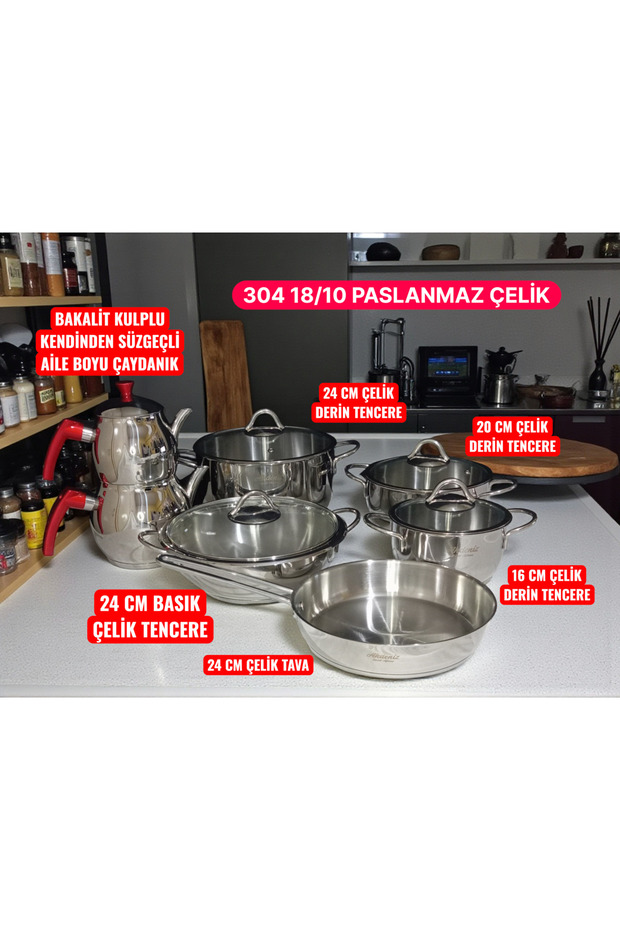 Linda 12 Parça Çelik Set - 1