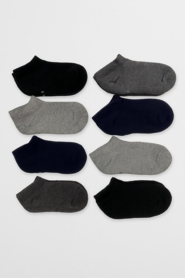 8 Pairs of Toeless Seamless Winter Thick Terry Children's Sneaker Socks