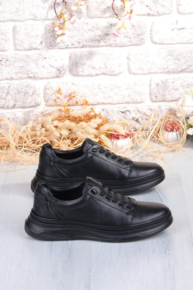 1654 Micro Klima Sistem Hakiki Deri Kauçuk Taban Erkek Ayakkabı - 2