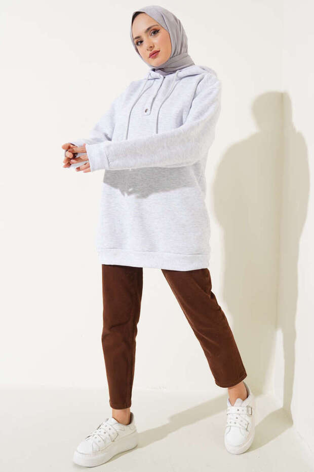 Three Thread Half Snap Sweatshirt - 1