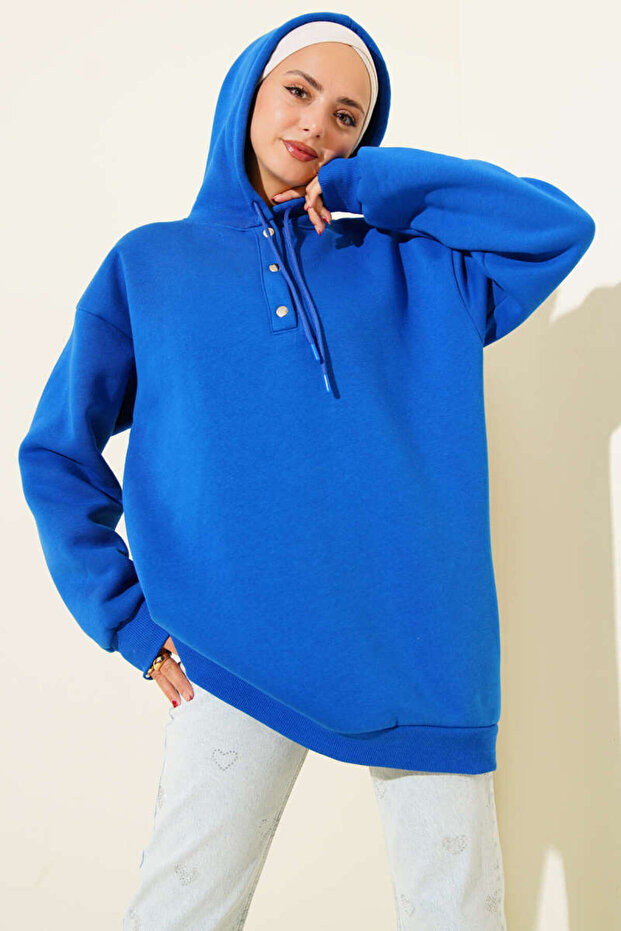 Three Thread Half Snap Sweatshirt - 3