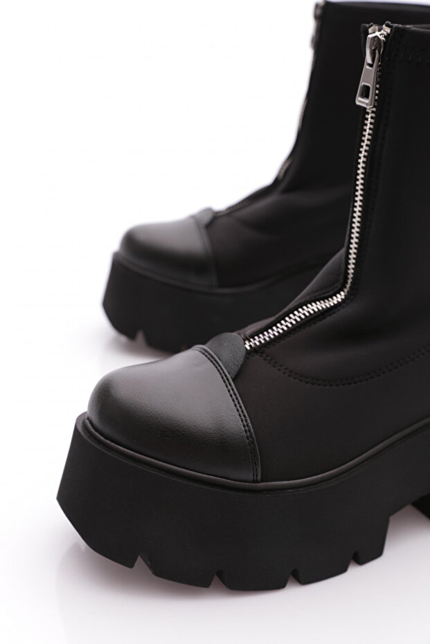 Pm08-K606 Kadin Fermuar Detayli Bot - 4