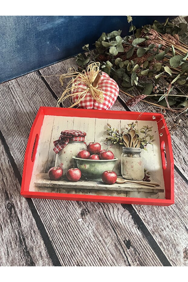 Kitchen Patterned Mini Tray, Presentation Tray - 1
