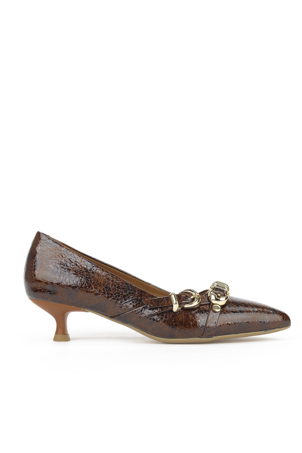 , Women's Genuine Leather Shoes 1531050Z26104802K Bitter Brown
