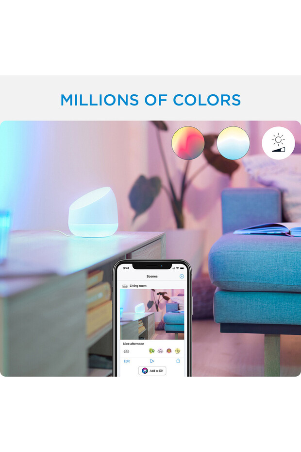 Wiz Squire Taşınabilir Renkli Akıllı Masa Lambası - 3