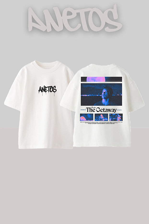 Dexter 12 Design Back Printed Cotton White Oversize T-Shirt