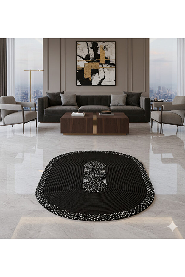 Jüt Hasır Kapı Önü Paspası Salon Paspası Banyo Paspası Mutfak Paspas 60X120 - 3