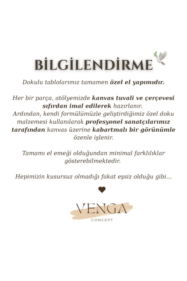 Dokulu Tablo 3 Boyutlu Tablo Alçı Tablo İskandinav Tablo Minimalist Tablo El Yapımı Tablo Doku Sanat - 4