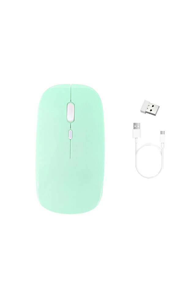 Wireless Bluetooth Computer Mouse with Radio Band - CTMM (Green) - 1