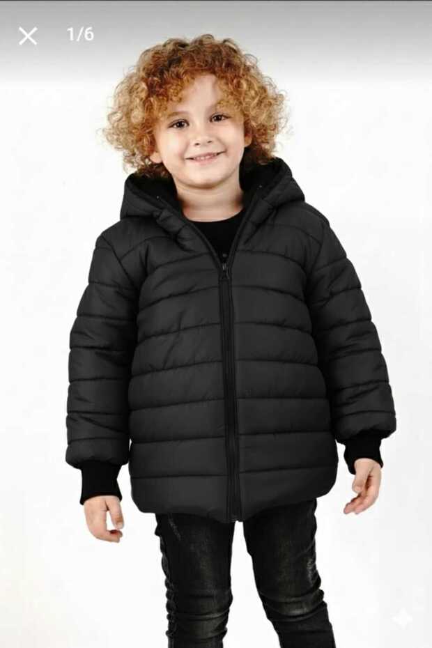 Boy's Water and Windproof Fur Lined Hooded Coat