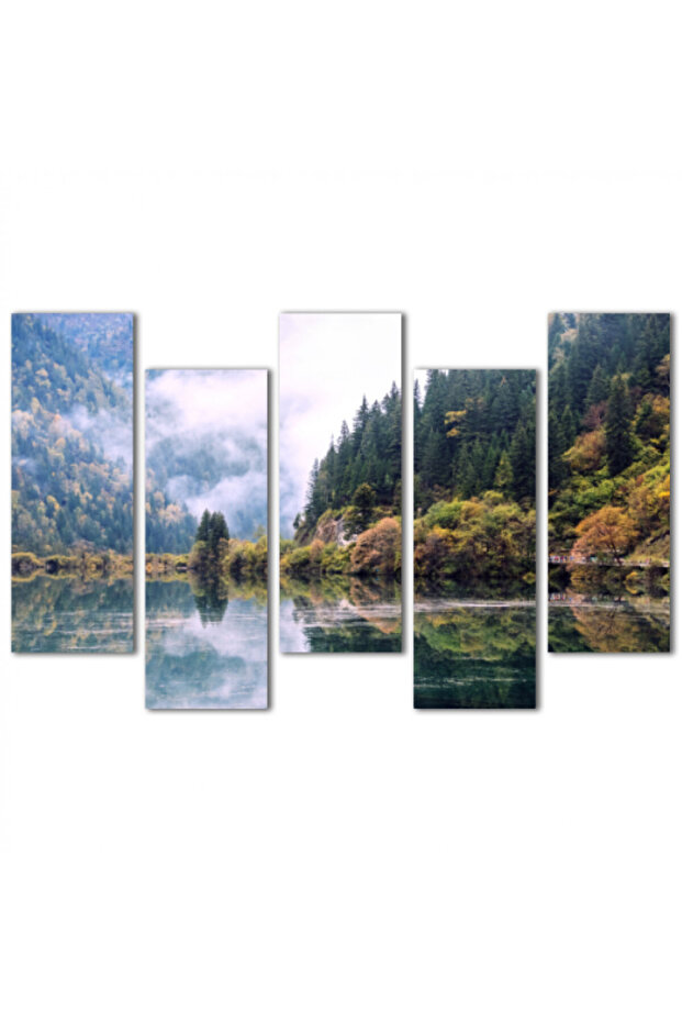Wall panel - view - 1531 - divided into five graduated pieces - 2 - 1