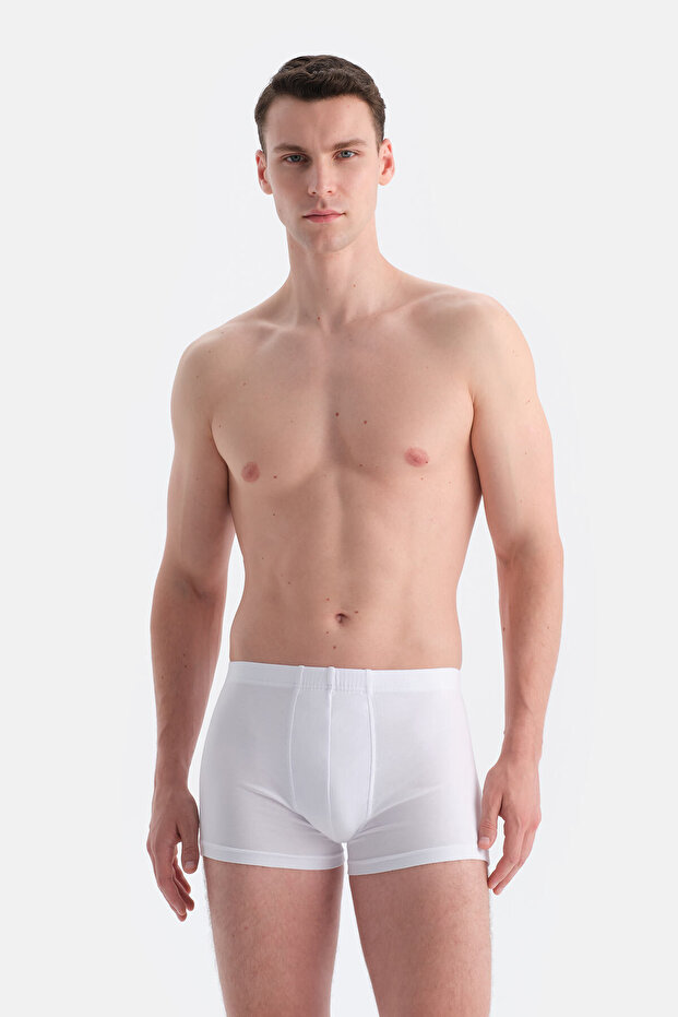 Beyaz Kumaş Kaplama Basic Boxer - 1