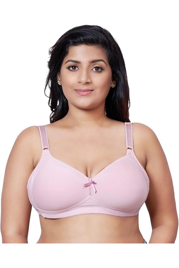 Women Full Coverage Plus Size Padded Everyday Bra, Size 40B-44B