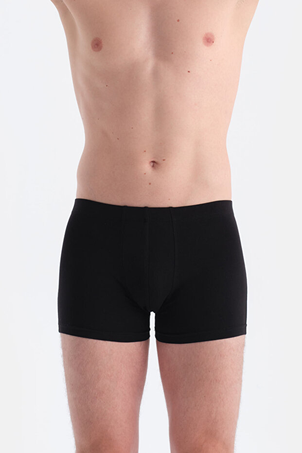 Siyah Kumaş Kaplama Basic Boxer - 3