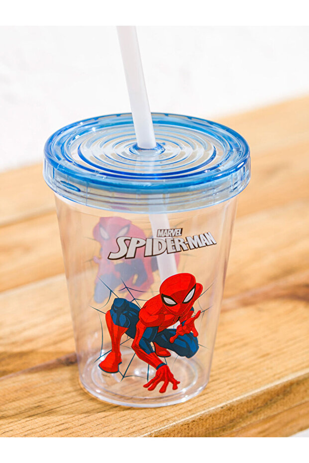 Sparkling Choices from Shining Store |   Spider-Man Printed Glass with Straw - 3