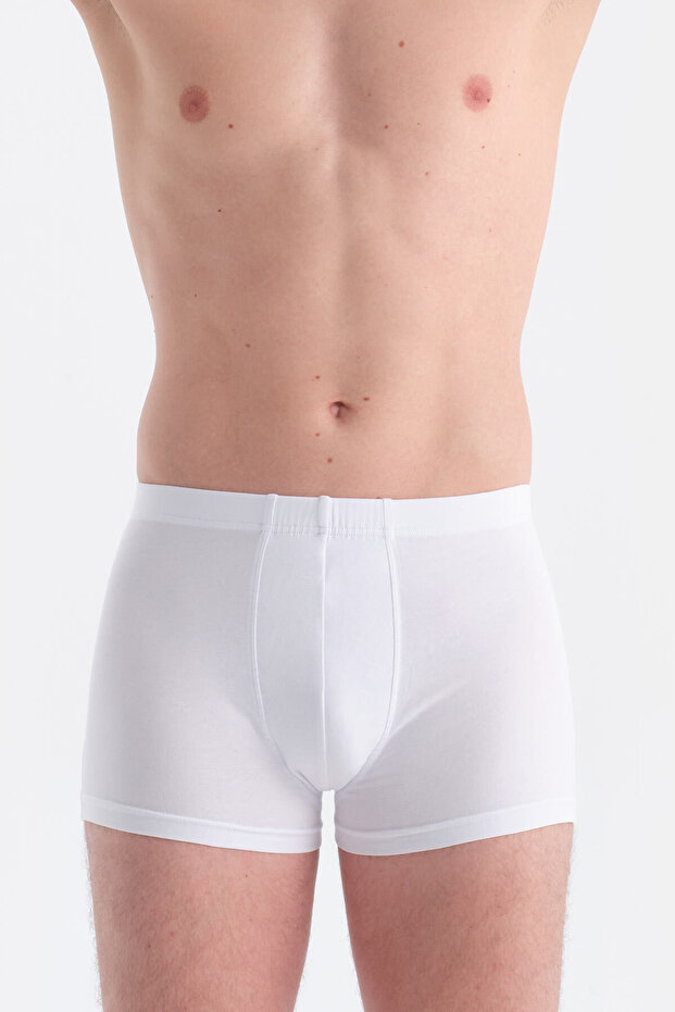 Beyaz Kumaş Kaplama Basic Boxer - 3
