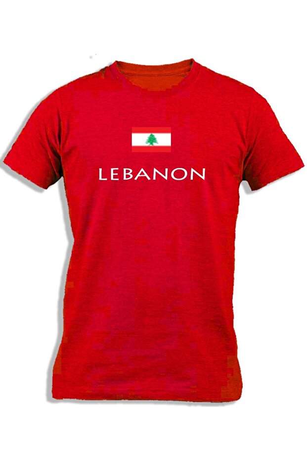 LEBANON WITH FLAG
