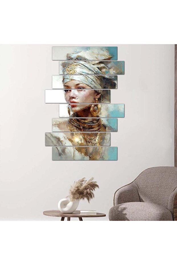 لوحه جداريه رسمة إمرأّه - ٢٤١٦٤ - مقسمه ثمانية قطع
