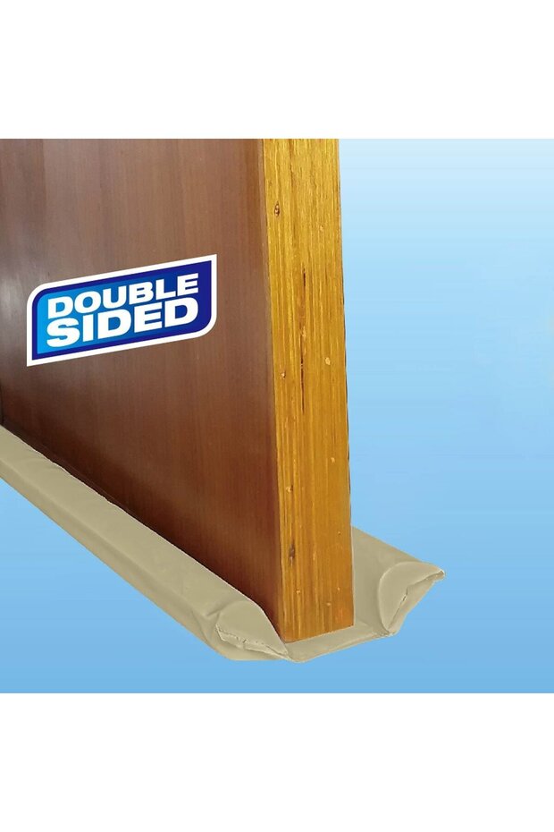 Double Door Draft Shield Grey 95cm - 1