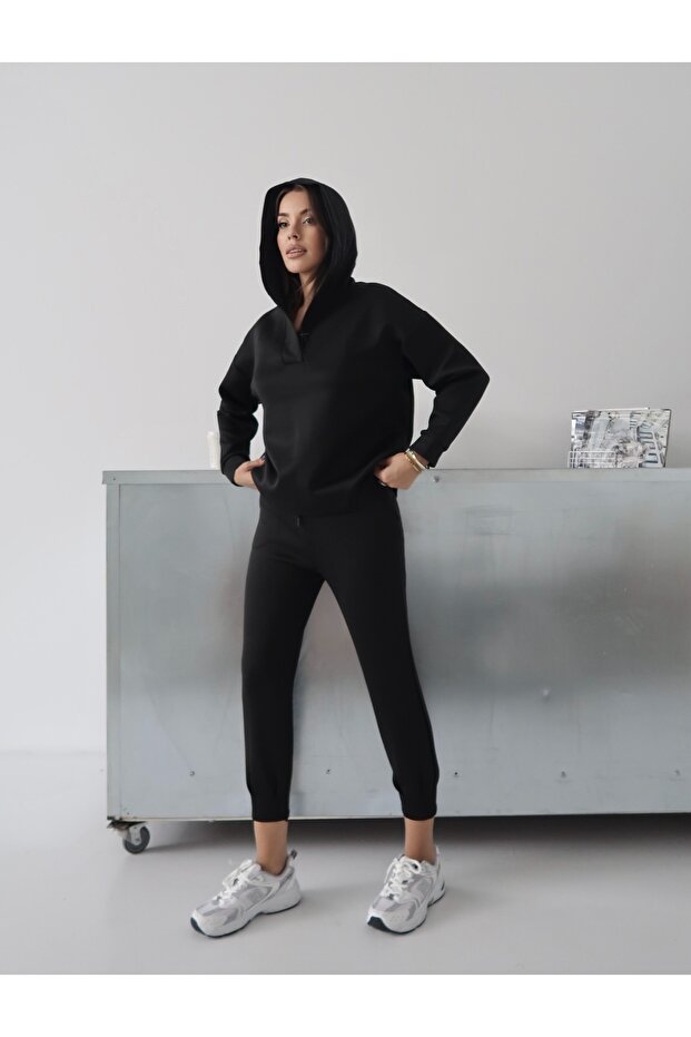 Women's Nexa Scuba Fabric Hooded Top and Bottom Set
