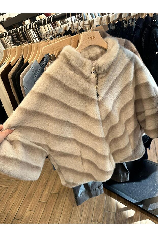 Jacheta din blana artificiala cu captuseala - 2