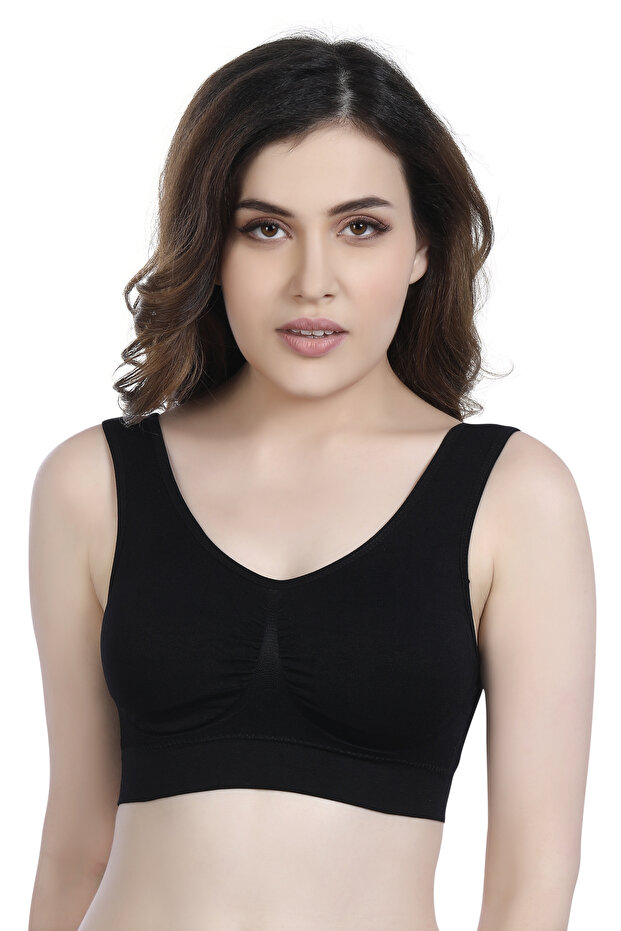 Women's Seamless Padded Sports bra With Removable cups